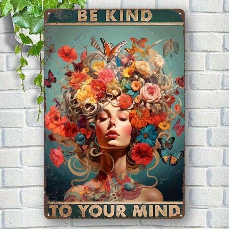 

Vintage Metal Tin Sign Retro Wall Art Decor