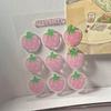 Kawaii Strawberry Tomato 3D Relief Sticker Scrapbook Journal Decoration DIY Epoxy Resin Jelly Stickers for Phone Cases Tablet