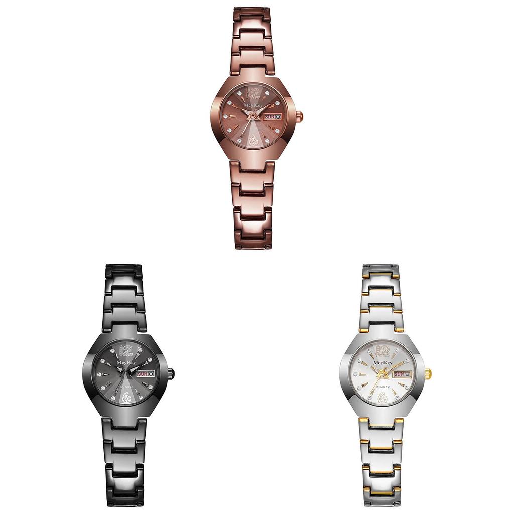 Tungsten Steel Mens Quartz Watch With Calendar Waterproof For Business Use