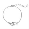 Simplicity Style Bracelet Sales Heart To Heart Matching Double Small Hollow Heart Bracelet Fashionable New Temperament