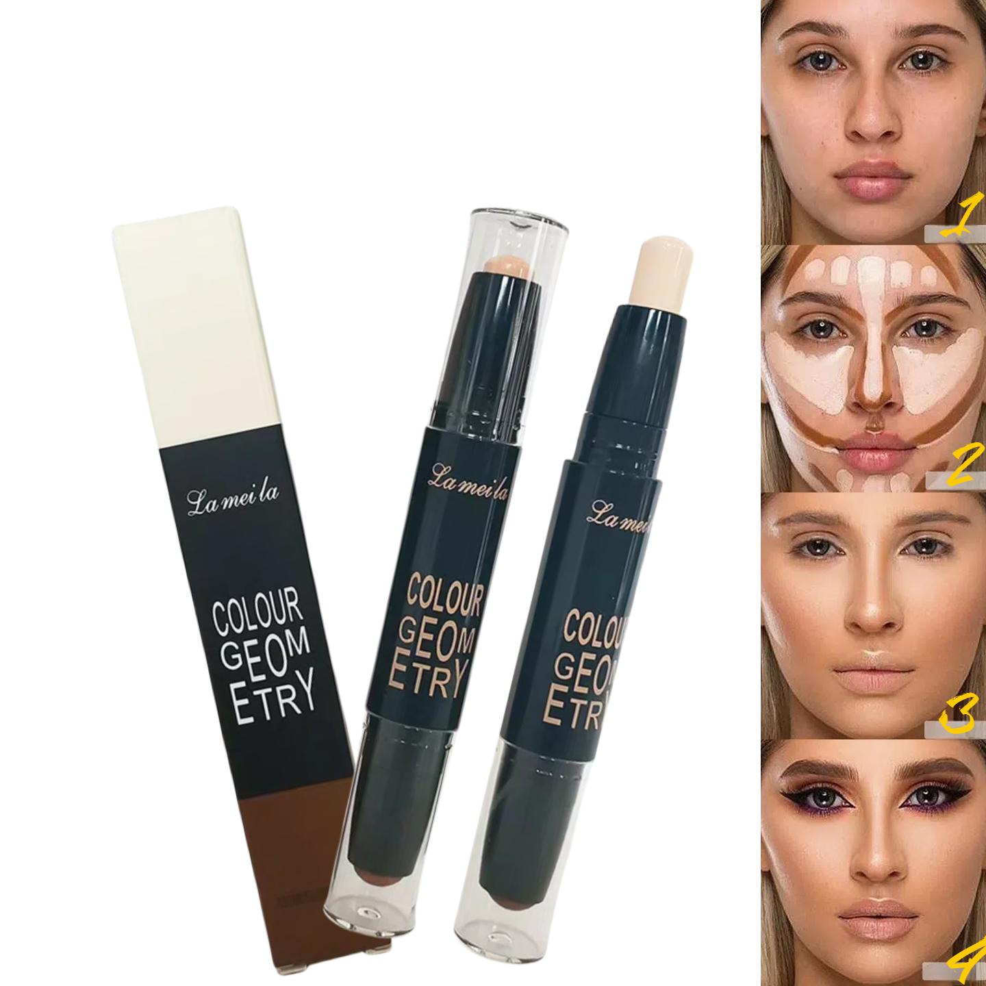 

Lameila Double-ended Contour and Concealer Stick, 3.6g 1#Natural Color+Light Cof