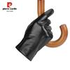 Pierre Cardin Men's Goatskin Touchscreen Motorcycle Gloves