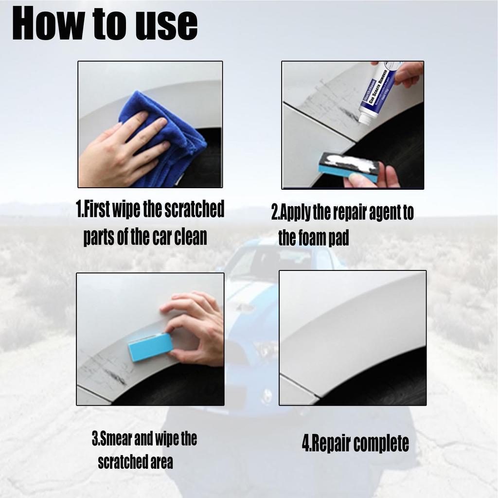 Car Scratch Remover with Sponge Repair Car Scratch Remover Auto Polish Car Scratch Repair