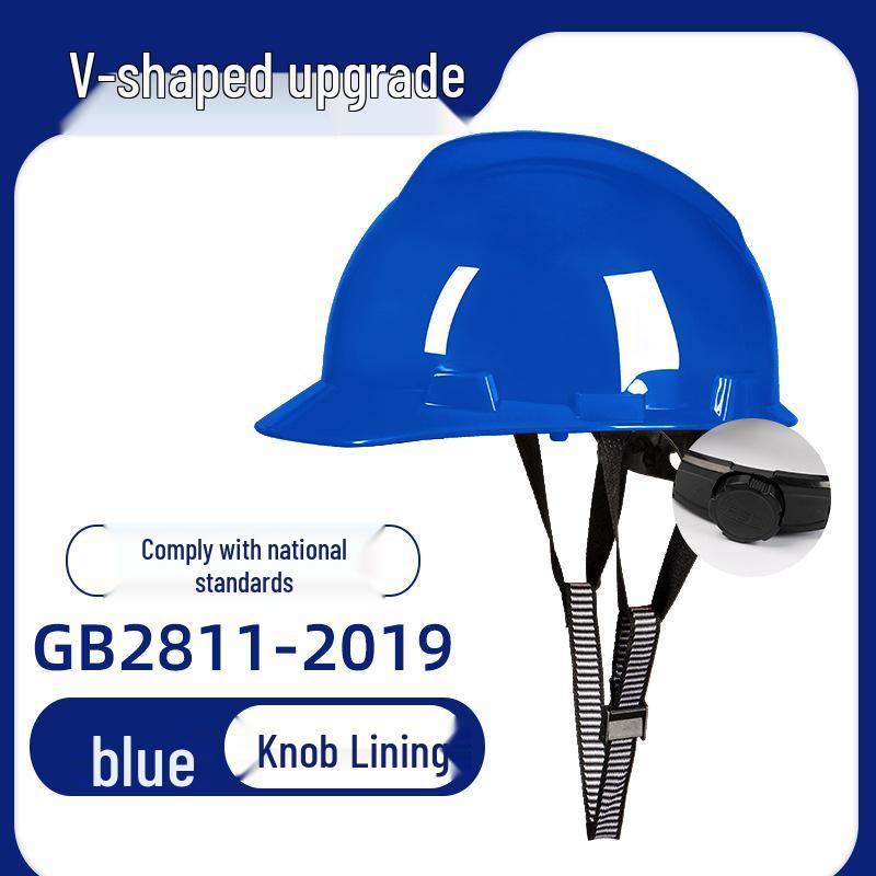 Verdickter atmungsaktiver V-Typ ABS-Schutzhelm für Baustellen