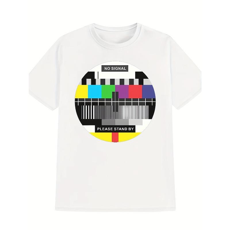 European sizes Funny Men Short Sleeve Graphic Fashion Vintage Print Summer Black T-shirt Collection Essential M белый