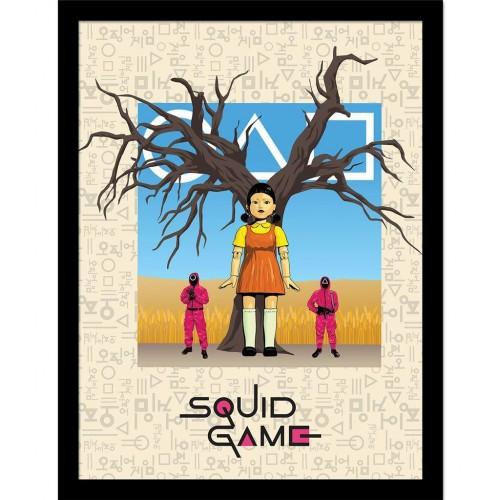 Squid Game 2 Red Light Green Light Framed Poster