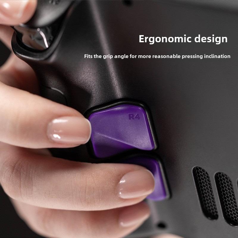 4PCS Back Button Enhancement Set for Steam Deck /OLED Anti-slip Gamepad Anti-scratch Gaming Game Pads Soft Grip Accessory