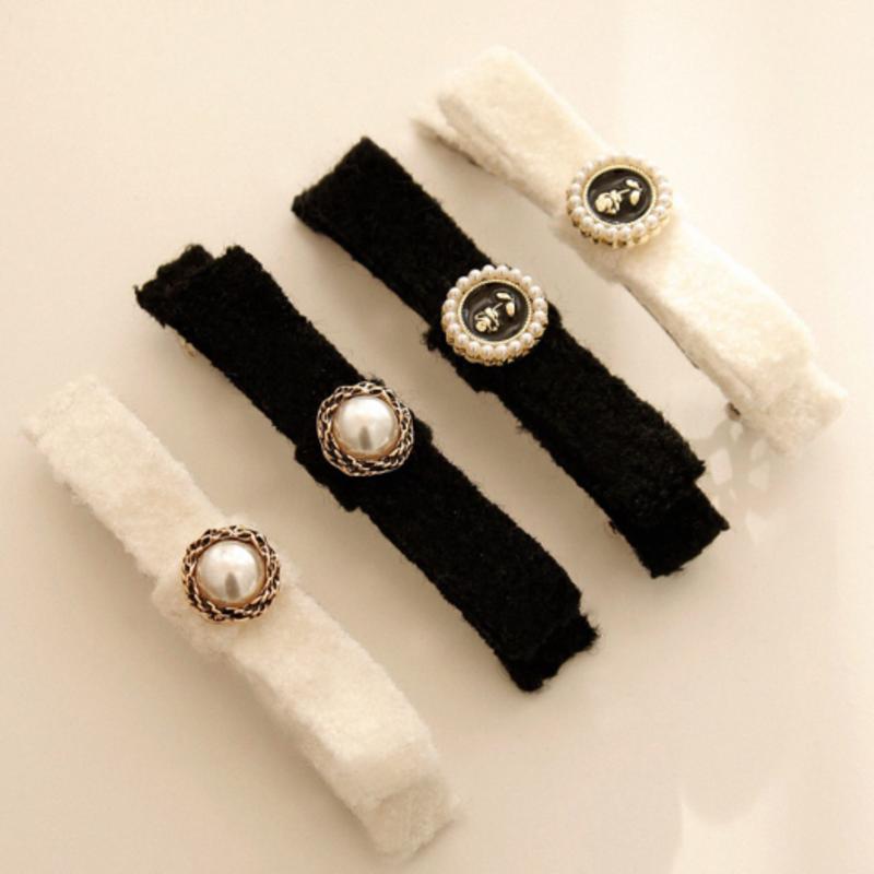 

J.Lauren Puffy Pearl Ribbon Auto Hair Pin H0941 Cream Pearl Flower