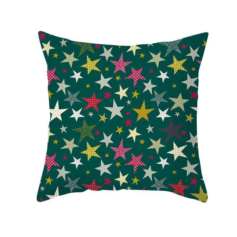 Luxuriously Soft 18 Inch Merry Christmas Cushion Cover With Santa Claus And Holiday Colors