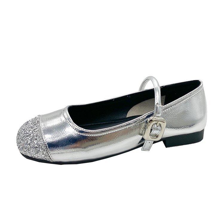 Bean Shoes Retro Soft Mary Jane Women's Shoes Spring Temperament Small Fragrant Flat Bottom One Word with Single