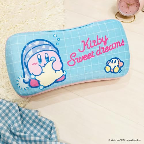 MORIPiLO Kirby Memory Foam Lumbar Pillow (Mini Relax Pillow) Soft and Soft to the Touch, Soft Plush Toy, Nap Pillow (Sweet Dreams Pink), 16x33x8cm, Ch