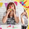 12Pcs Suspended Blow Pipe Blow Ball Rod Game Children Balance Training Floating Blowing Ball Magic Dangling Family Kids Toy