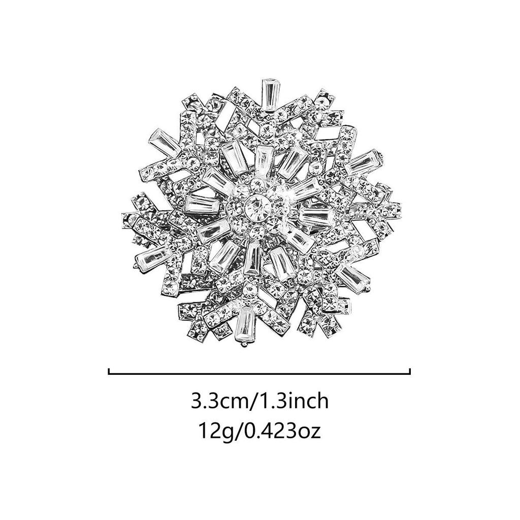 Luxury 2025 Rotating Snowflake Brooch & Suit Pin Corsage