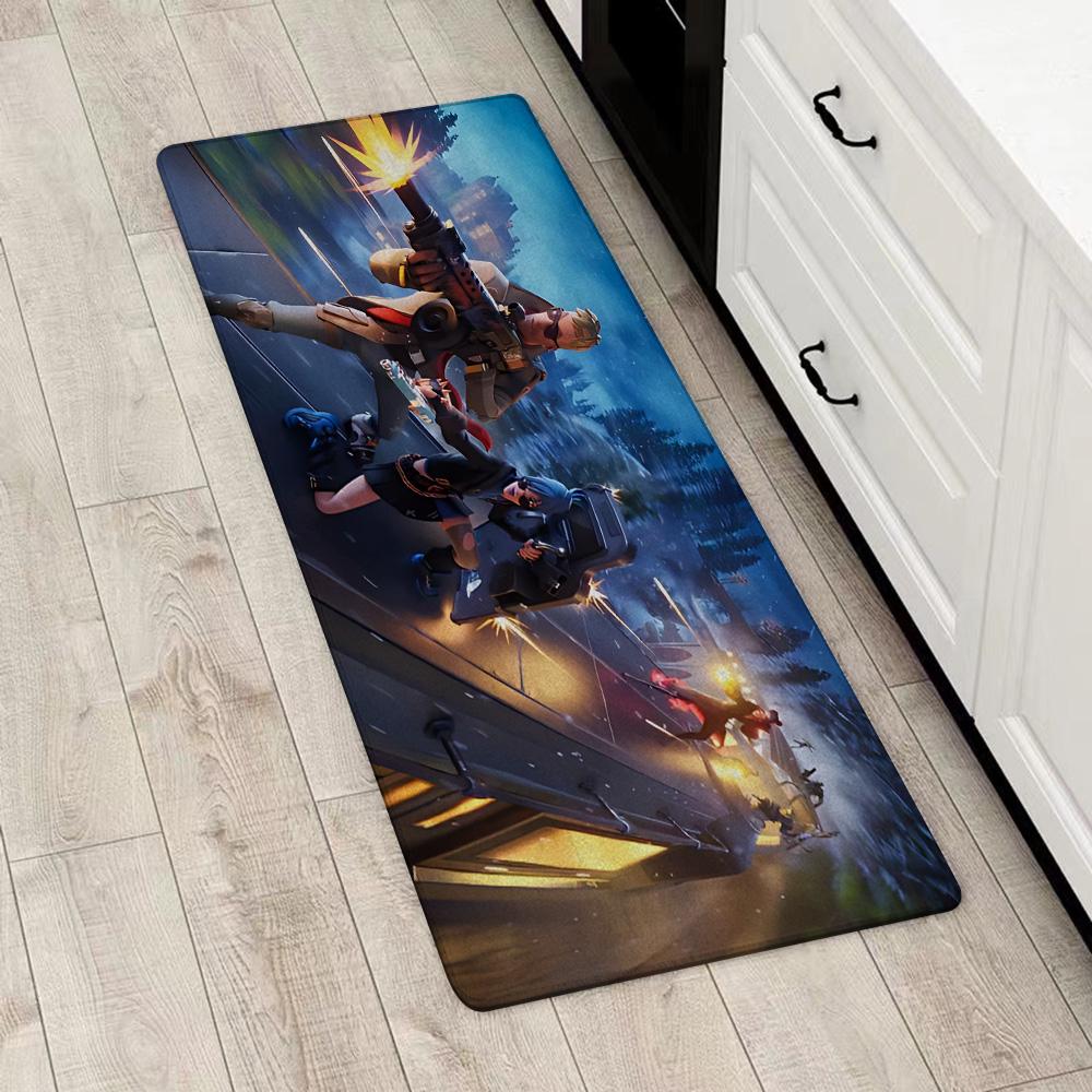 Cartoon Fortnites Entrance Front Door Doormat Non-slip Kitchen Rug Living Room Rugs Balcony Bathroom Foot Mat Floor Mats Carpet