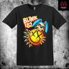 Blink 182 Punk Rock Band Premium Schweres Baumwoll Unisex T-Shirt