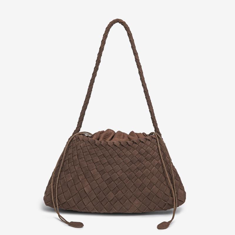 Sac bandoulière tissé à la main automne et hiver sac bateau dépoli rétro panier de légumes sac à main mère