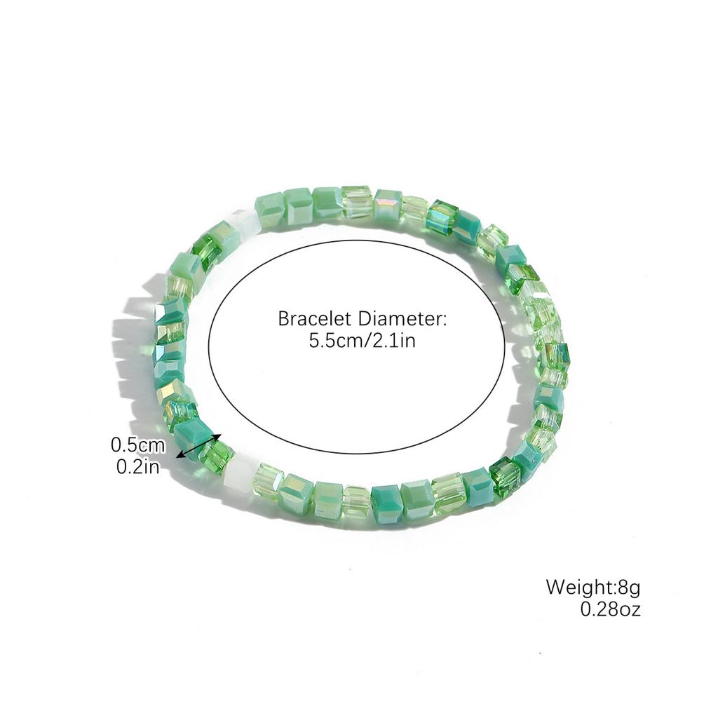 20 Bracelet High-End Bohemian Stretch Line Summer Citrine Bracelet Set