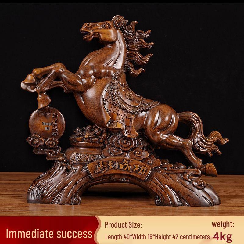 Zodiac Horse Ornament: Wealth-Attracting Decoration for Office, Living Room, Wine Cabinet, or Desk
