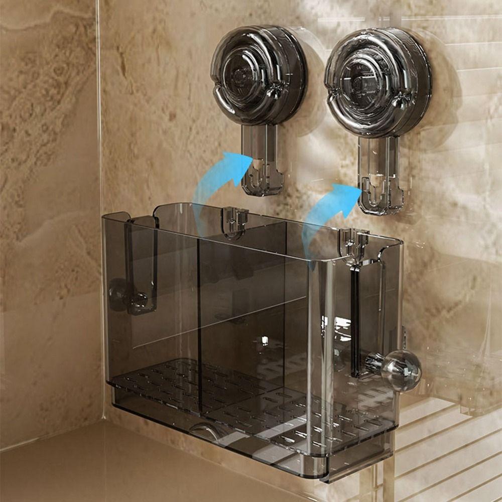 Nástěnný držák na hůlky s přísavkou Plastový držák na hůlky pro domácnost