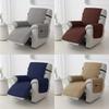 1Seater Wear Resistance Recliner Cover Solid Color Quilted Armchair Slipcover Pet Kids Accent Couch Cushion Living Room Hotel