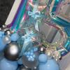 Colorful Rainbow Balloon Set Digital Transparent Colorful Aluminum Film Balloon Commemorative Day Birthday Party Decoration