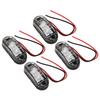 4 STÜCK LED Innen Seitenmarkierungsleuchten 12V Stabiles PC-Material Geeignet für Wohnmobile Schiffe Yachten