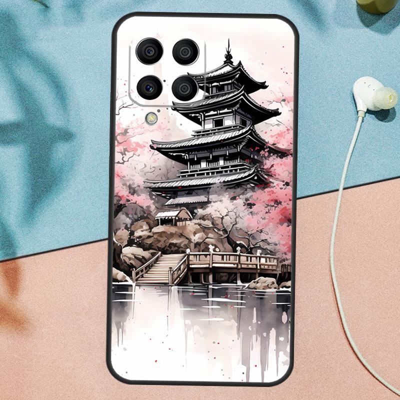 

Japanese Art Temple Sakura Case For Samsung Galaxy M16 M36 M56 M06 M52 M32 M12 M54 M34 M14 M35 M55 M15 M11 M13 M31 M53 Samsung M53