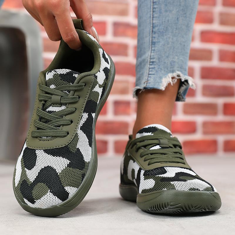 Camouflage Wide Toe Shoes For Women Loose Comfortable Walking Shoes Multifunctional Fashionable Barefoot Shoes Women'S Sneakers