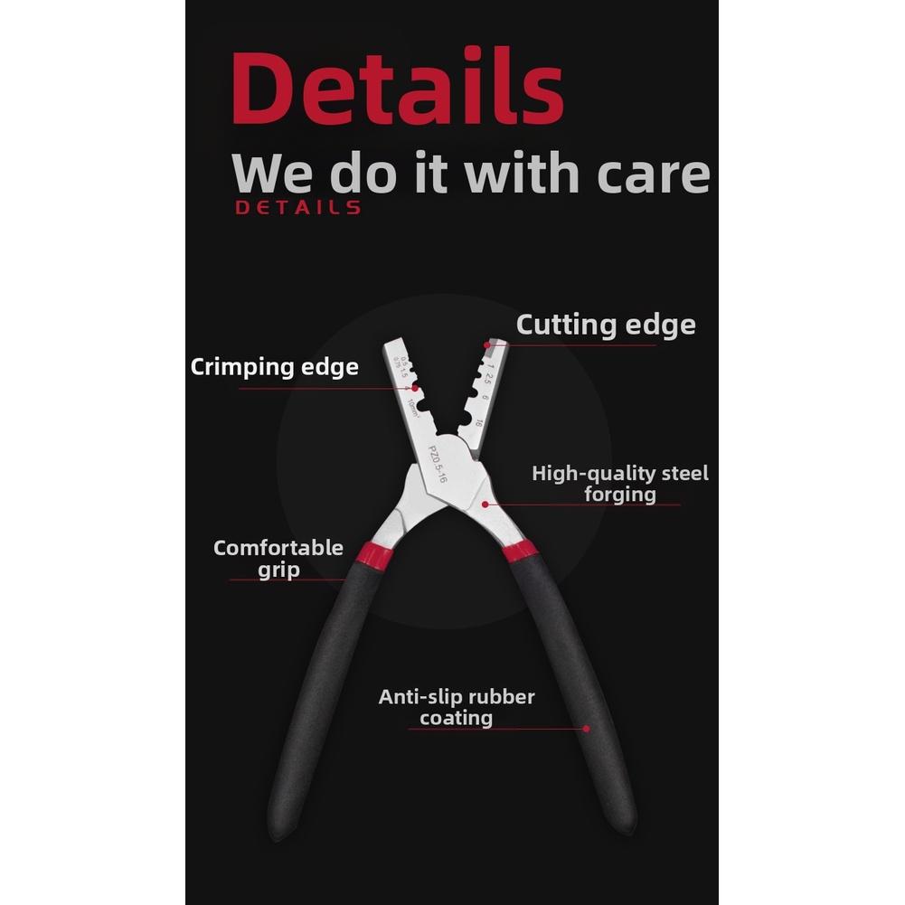 Ergonomic Grip Crimping Pliers For DIY Projects Comfortable Handling Durability And Performance For Electrical Applications