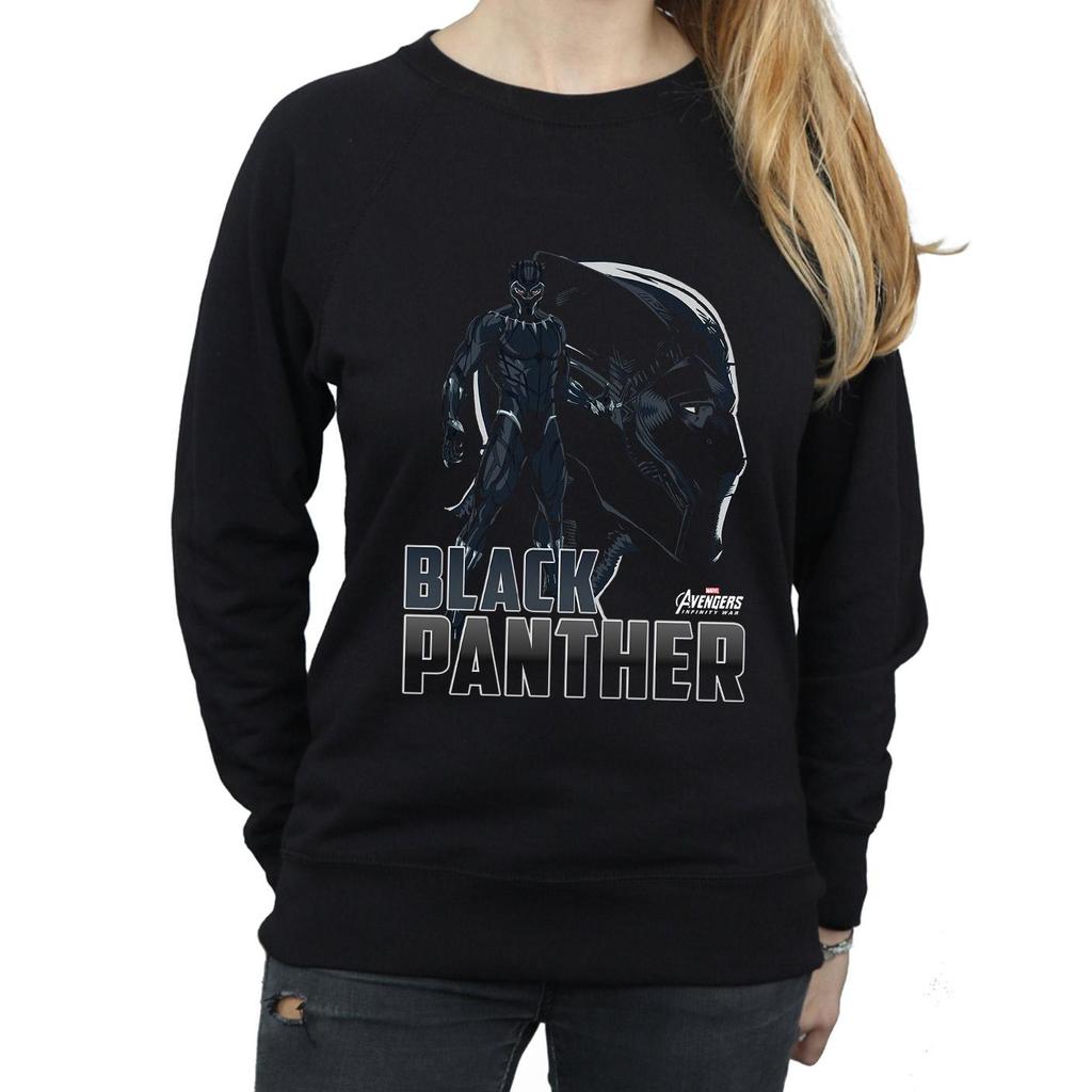 Marvel Womens/Ladies Avengers Infinity War Black Panther Character Sweatshirt