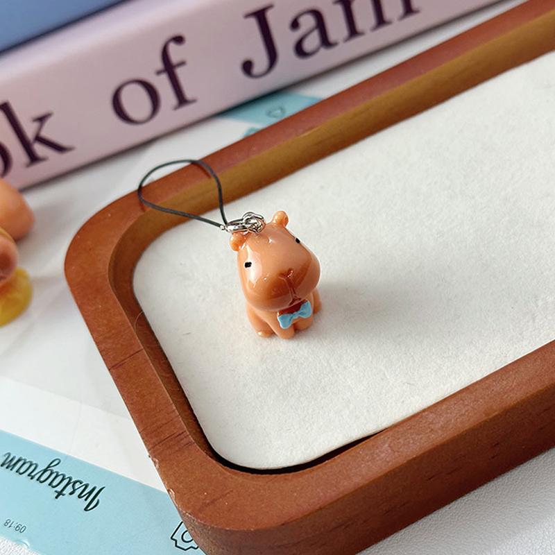 Cute Capybara Phone Strap Pendant Keychain Phone Charm Phone Chain Versatile Bag Hanging Decoration