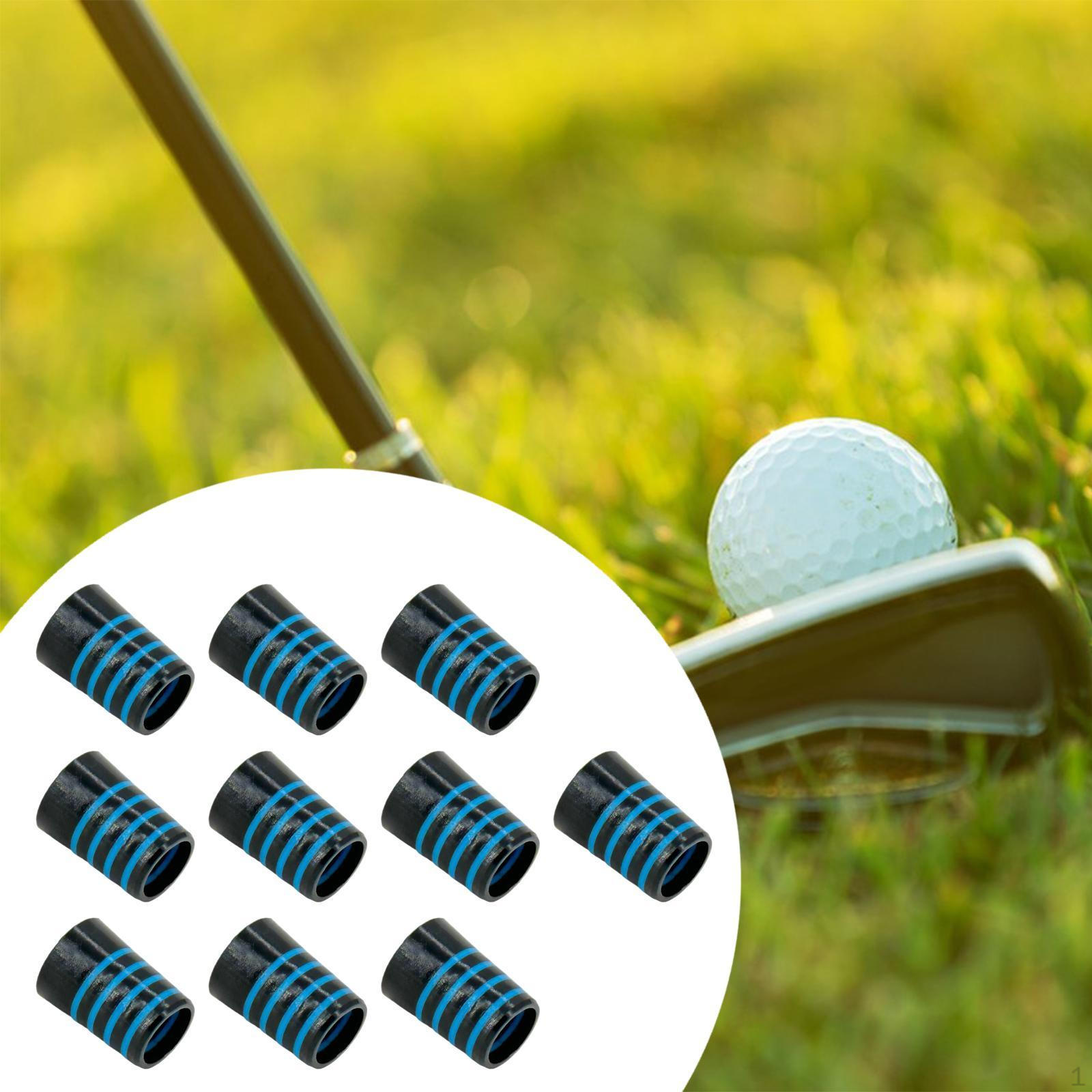 

10 шт. чехлы для клюшек для гольфа аксессуары адаптер для конического наконечника клюшки Black Blue