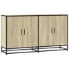 VidaXL Buffet chêne sonoma 134x35x76 cm bois d'ingénierie, meuble de rangement, meuble de rangement de cuisine, meuble de 3300816
