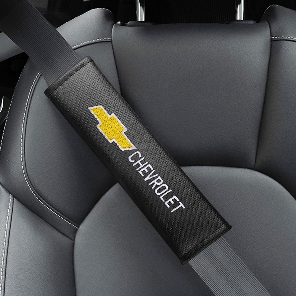 1/2pcs Adjustable Car Seat Safety Belt Cover Shoulder Strap Covers for Chevrolet Silverado Trailblazer Suburban Onix Colorado