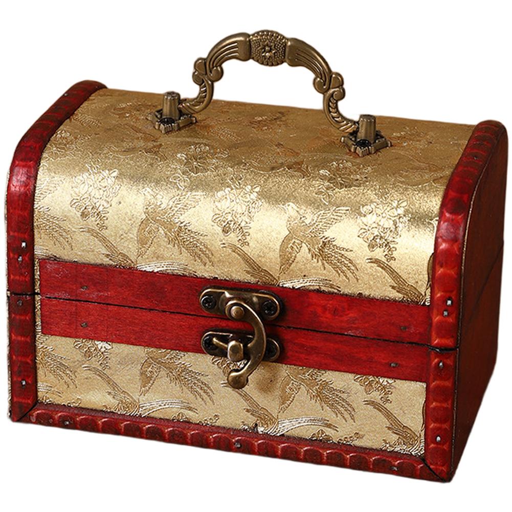 Jacquard Jewelry Organizer Vintage Storage Box Decorative Piece