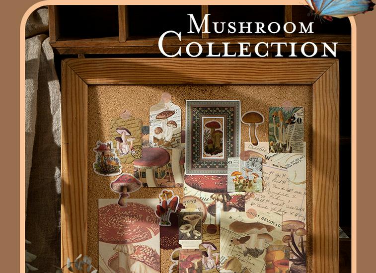 Yuxian Retro Collection: 4 Types of Journal Collage & Sealing Stickers