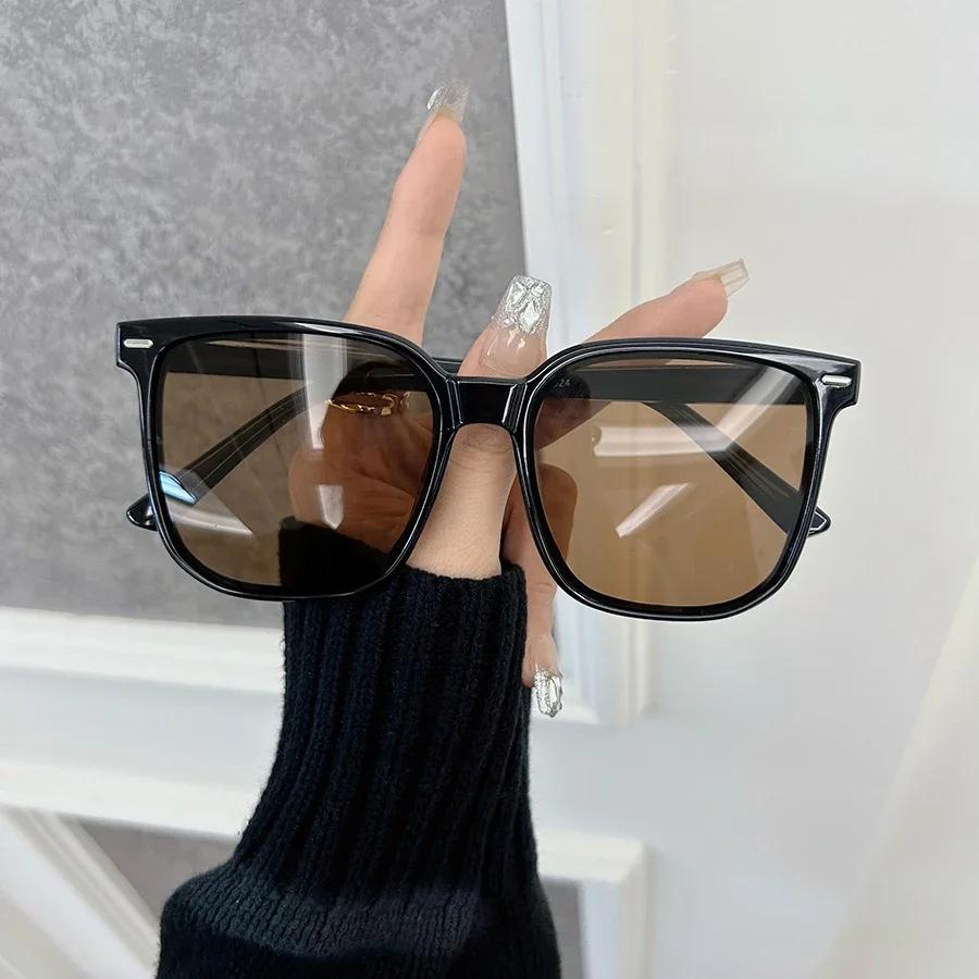 

Дизайнерский бренд Квадратные солнцезащитные очки Женские Мужские Повседневные Большая оправа Солнцезащитные очки Женские Зеркальные цвета Роскошная мода