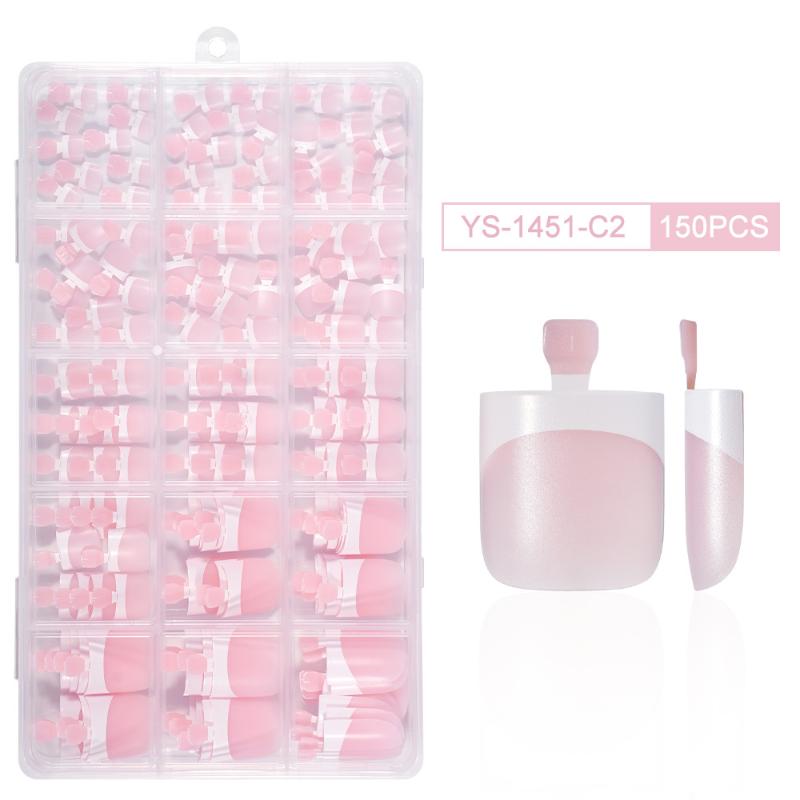 Matte Square 150PCS Toe Nail Tips for Durable and Stylish DIY Pedicures