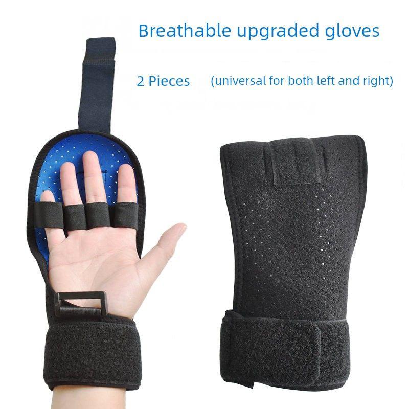Rehabilitation Training Fixed Protective Gloves Elderly Stroke Hemiplegia Exercise Upper Limb Strength Finger Grip Auxiliary Sheath