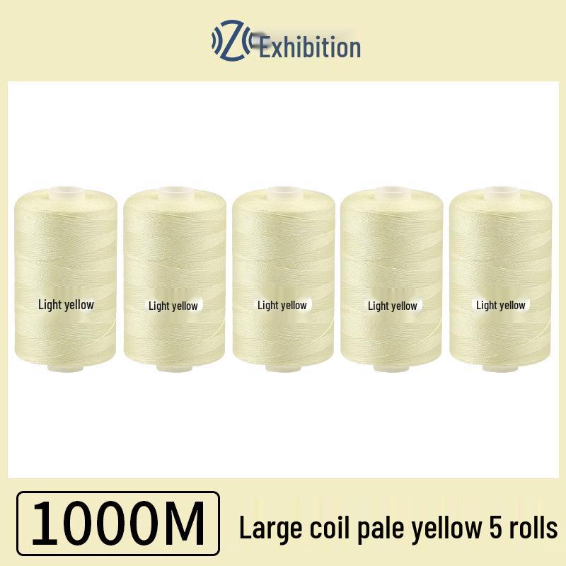 Polyester Sewing Thread - 1000 Yards for Garments & Crafts, Assorted Colors, Small Spool