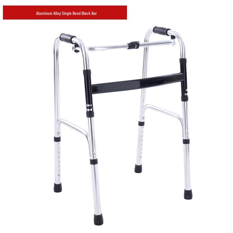 Stainless Steel Rollator Walker with Seat and Wheels - Rehabilitation Support Frame