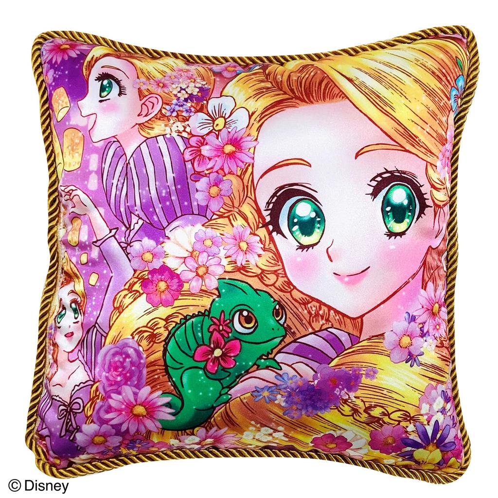 MORIPiLO Disney Rapunzel Art Collection by Shoko Nakagawa Soft and Gentle On the Plush Nap Disney Princess Morishita Pillows (Mini Cushion) Skin, Toy,