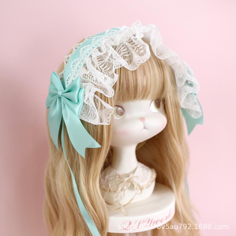 Sweet Lolita Lace Bow Hairband - Soft Girl Accessory