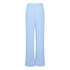 Damen-Hose mit weitem Bein, hohe elastische Taille im Rücken, Business-Arbeitshose, lange Freizeithose