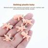 60 Pcs Mini Plastic Babies Kids Bath Toy Tiny Figurine Baby Shower Bathing Doll Bulk For Party Favor