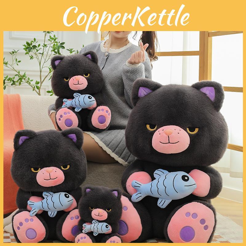 Cute Devil Cat Plush Toy Adorable Stuffed Animal For Girls Soft Cuddly Companion