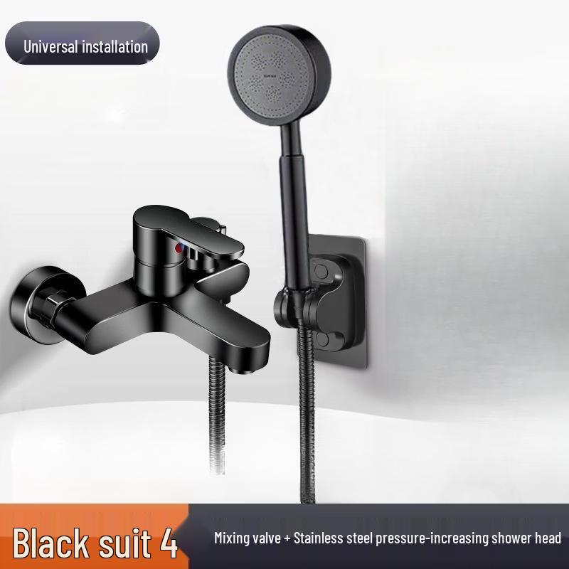 OEING Wall-Mounted Stainless Steel Shower Faucet Set