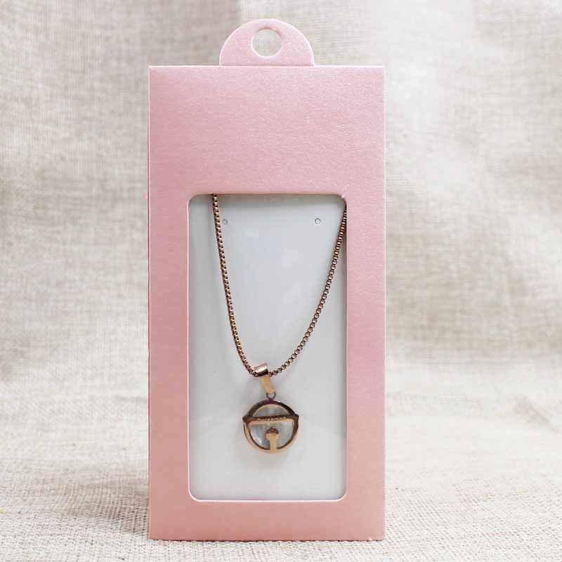 

WTEMPO Прямоугольные складные бумажные коробки для упаковки ювелирных изделий на день рождения и свадьбу, прозрачное окно, подарочные коробки для вечеринок с картой внутри 10pcs розовый