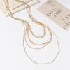 Multi-layer Necklace Bead String Design Stylish and Simple Necklace Chain Stacked Type