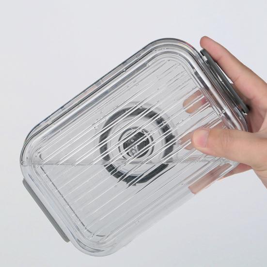 Хлебница большой емкости герметичный контейнер для хранения с крышкой циферблат записи времени контейнер для буханки хлеба органайзер для хранения продуктов питания для кухонного стола A 1798₽